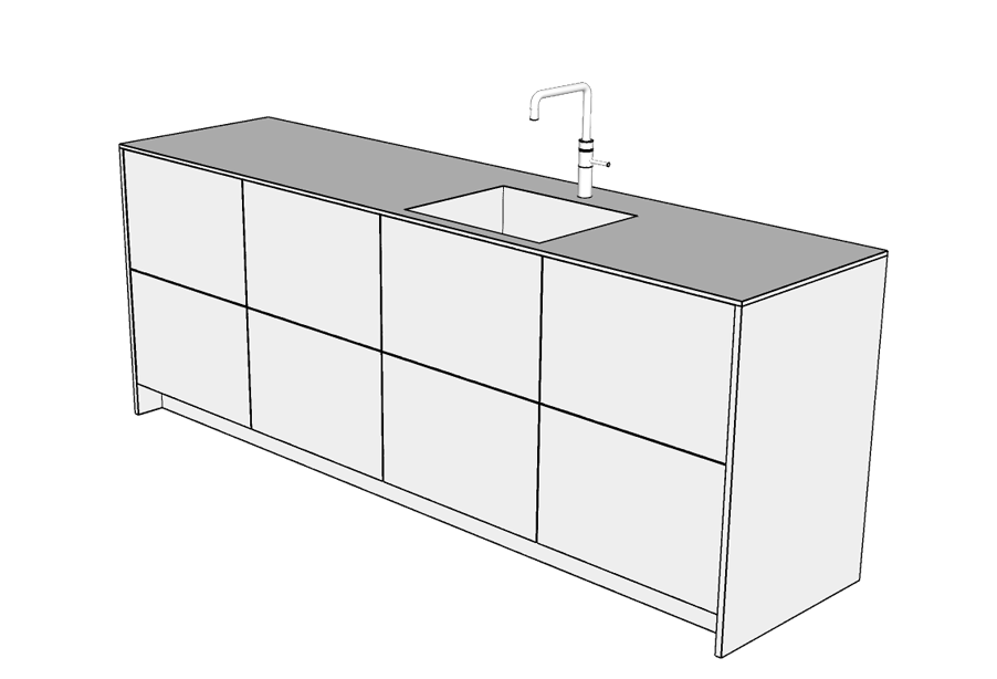 BABOON FLUSH keukenfronten voor IKEA keukens
