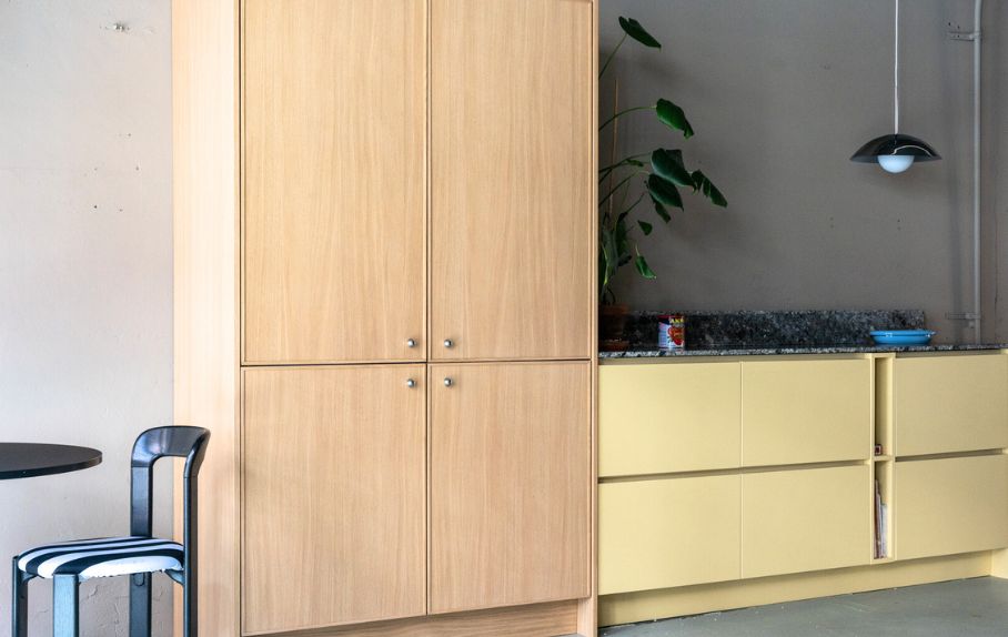 Baboon houten keuken front met houten frame